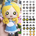 Miniatyrbillede 2 af 10: 20 stk/10 par Eyes Crafts Eyes Puppet Crystal Eyes 16MMCOLOR 16mmcolor random