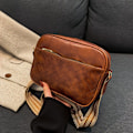 Miniatyrbillede 5 af 10: Skuldertaske Messenger Bag SORT SORT Black
