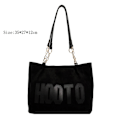 Miniatyrbillede 2 af 10: Skuldertaske Tote Big Bag SORT black
