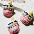 Miniatyrbilde 1 av 10: 10 stk Flatback Cabochons Resin Flatback 06 06 06