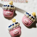 Miniatyrbillede 1 af 10: 10 stk Flatback Cabochons Resin Flatback 06 06 06