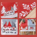 Miniatyrbilde 9 av 10: Juleduk Snowflake Bordløper GRÅ Gray