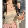 Pikkukuva 1 / 10: Mesh Sling Tank Top APRICOT Apricot