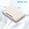 Miniatyrbillede 2 af 9: Visitkortholder Wood Grain Card Case PU Læder Card Case