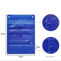Miniatyrbilde 6 av 7: Magnetic Pocket Chart 7 Layer DIY White Card Chart Bag