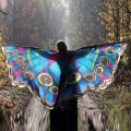 Miniatyrbild 4 av 10: Butterfly Wings Cape Fairy Wings-mantel B B B