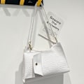 Pikkukuva 1 / 10: Crocodile Pattern Olkalaukku PU-nahkainen Crossbody-laukku VALKOINEN white