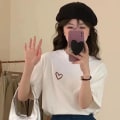 Miniatyrbillede 1 af 7: Kortærmet T-shirt sommerbluse XL til kvinder XL