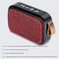 Miniatyrbillede 4 af 10: Bluetooth højttaler trådløs lyd SORT Black