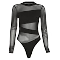 Pikkukuva 1 / 10: Läpinäkyvä Mesh Top Cut-out Base Onesie XL XL