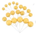 Miniatyrbild 1 av 10: Ball Cake Topper Ball Plug-In GUL SET SET yellow set-set