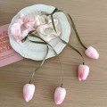 Miniatyrbild 9 av 10: Tulip Flower Gummiband Head Wear ROSA pink
