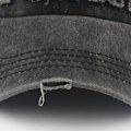 Pikkukuva 5 / 10: Kirjonta Lippalakit Distressed Hole Haalistuneet hatut KAHVI coffee