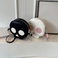 Miniatyrbillede 10 af 10: Læder skuldertaske Skull Crossbody taske SORT Black