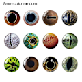 Miniatyrbillede 1 af 10: 20 stk/10 par Eyes Crafts Eyes Puppet Crystal Eyes 8MM-FARVE 8mm-color random