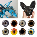 Miniatyrbild 2 av 10: 20st/10 par Eyes Crafts Eyes Puppet Crystal Eyes FÄRG color random8mm