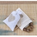Miniatyrbillede 6 af 8: 5 Stk Jute Snøre Tasker Snøre Linen Tasker GRÅ 8X10CM gray 8x10cm