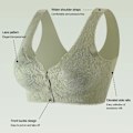 Miniatyrbillede 5 af 10: Kvinder Front Button BH Gravidundertøj BEIGE M beige M