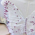 Miniatyrbilde 7 av 10: Butterfly Patch Clothes Patches HVIT A A White A-A
