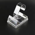 Miniatyrbilde 2 av 10: Klokke Display Holder Transparent Armbåndsur Etui SORT Black