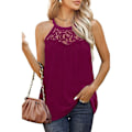 Miniatyrbilde 1 av 9: Tanktops Ermeløs WINE RED M Wine Red M