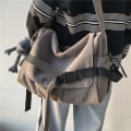 Pikkukuva 6 / 10: Nylon Crossbody Bag Messenger Bags -laukut RUSKEA EI RIIPPUSTA EI RIPUSTA brown no pendant-no pendant