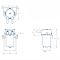 Miniatyrbilde 2 av 6: 1Pc 12V DC Doseringspumpe Lab Peristaltisk hode Lavstrøm