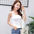 Miniatyrbillede 8 af 10: Camisole Tank Top Dame Brystvest SORT L Black L