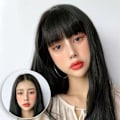 Miniatyrbild 10 av 10: Hair Bangs Hårförlängning NATURLIG SVART Natural Black