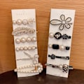 Pikkukuva 3 / 8: 5 KPL Hiusneula Clip Hiusneula 5 KPL RANDOM WHITE 5PCS Random White