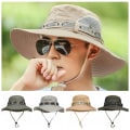 Miniatyrbillede 5 af 10: Bucket Hat Bred skygget Hat E E E