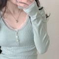Miniatyrbillede 9 af 10: Langærmet T-shirt SORT S Black S