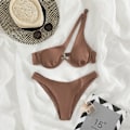 Miniatyrbild 7 av 10: Bikini Baddräkt Split Bikini RED-M RED-M Red-M