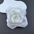 Stor Blomsterbrosch Corsage VIT White