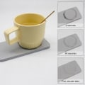 Miniatyrbillede 4 af 10: Diatomite Coaster Vandabsorberende pude BLÅ L blue L