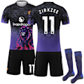 Miniatyrbild 1 av 2: 2025-2026 Manchester United Special Edition Barn Fotbollströja Kit No.11 Zirkzee 16