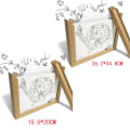 Miniatyrbillede 2 af 7: Roterende fotoramme Minderamme LOG FARVE 26,2X34,8CM log color 26.2x34.8cm