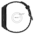 Miniatyrbillede 3 af 10: Etui+rem Silikone Urrem SORT Black