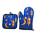 Miniatyrbillede 1 af 10: Bagning Anti-Hot Handsker Eid Mubarak Ovnhandsker STYLE H STYLE H