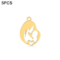 Pikkukuva 1 / 7: 5kpl Mom Charms riipus GOLD EI SORMUSTA EI SORMUSTA Gold no Ring-no Ring