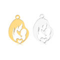 Pikkukuva 6 / 7: 5kpl Mom Charms riipus GOLD EI SORMUSTA EI SORMUSTA Gold no Ring-no Ring