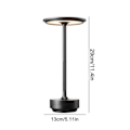 Miniatyrbillede 3 af 4: Wireless Desk Lamp Dimmable Metal USB Rechargeable Desk Lamp -1 PC-Perfect black