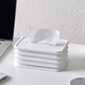 Miniatyrbillede 10 af 10: Foldbart papir ansigtsvævsæske Tissue fjederæske BLÅ NON blue non luminous-non luminous