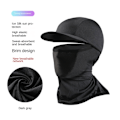 Miniatyrbild 4 av 10: Full Face Cap Cykling Balaclava MÖRKGRÅ Dark Grey