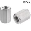 Miniatyrbilde 1 av 5: 10 stk Langstangmutter sekskantkoblingsmutter M6x18mm lange muttere