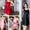 Miniatyrbild 5 av 10: Pyjamasset för kvinnor set nattkläder RED L red L