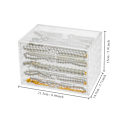 Miniatyrbillede 2 af 9: Halskæde Display Holder Halskæde Organizer Box 3 SKUFFE 18 3 Drawer 18 Girds