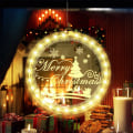 Miniatyrbilde 8 av 9: LED-vinduslys Led-lys GOD JUL GOD JUL Merry Christmas