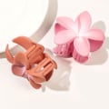 Miniatyrbilde 7 av 8: Frangipani Hårklemmer Blomst Hårklemme ROSA GRADIENT FARGE pink gradient color-gradient color