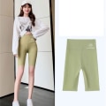 Miniatyrbilde 3 av 10: Tynne femcents yogabukser Push Up-shorts GRÅ L grey L